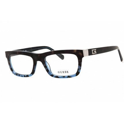 Guess Unisex Eyeglasses - Acetate Blue Full Rim Rectangular Shape Frame | GU50242 092 ,