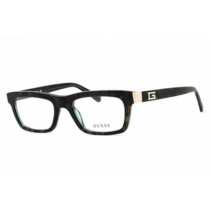 Guess Unisex Eyeglasses - Acetate Dark Green Full Rim Rectangular Frame | GU50242 098 ,