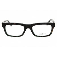 Guess Unisex Eyeglasses - Acetate Dark Green Full Rim Rectangular Frame | GU50242 098 ,