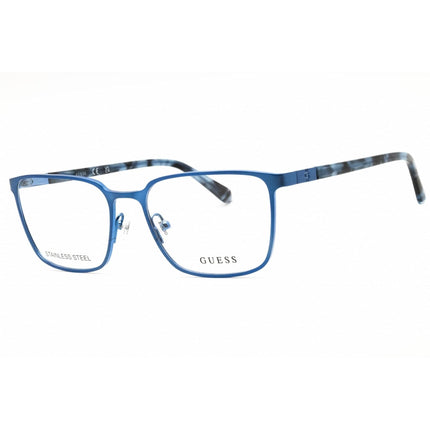 Guess Unisex Eyeglasses - Matte Blue Full Rim Rectangular Frame, 56mm | GU50243 091 ,