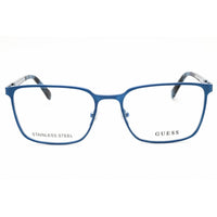 Guess Unisex Eyeglasses - Matte Blue Full Rim Rectangular Frame, 56mm | GU50243 091 ,