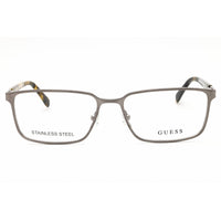 Guess Unisex Eyeglasses - Matte Gunmetal Rectangular Shape Frame, 55mm | GU50244 009 ,