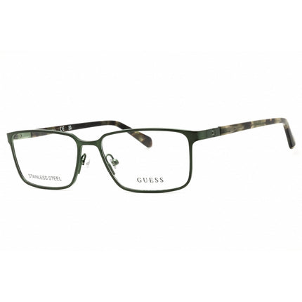 Guess Unisex Eyeglasses - Metal Matte Dark Green Full Rim Frame, 55mm | GU50244 097 ,