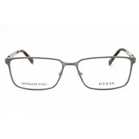 Guess Unisex Eyeglasses - Metal Matte Gunmetal Full Rim Shape Frame, 57mm| GU50244 009 ,
