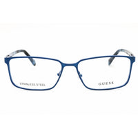 Guess Unisex Eyeglasses - Matte Blue Full Rim Rectangular Frame, 57mm | GU50244 091 ,
