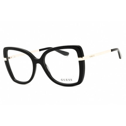 Guess Unisex Eyeglasses - Acetate Shiny Black Full Rim Oversized Frame | GU50245 001 ,