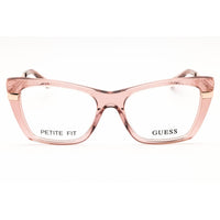 Guess Unisex Eyeglasses - Acetate Shiny Beige Full Rim Cat Eye, 50mm | GU50246 057 ,