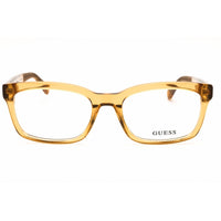 Guess Unisex Eyeglasses - Acetate Shiny Yellow Rectangular Shape Frame | GU50252 039 ,