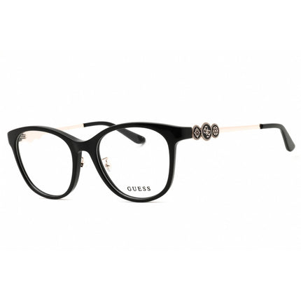Guess Unisex Eyeglasses - Acetate Shiny Black Full Rim Oval Frame | GU50255-D 001 ,