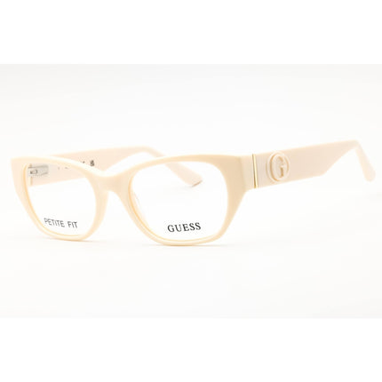 Guess Unisex Eyeglasses - Acetate Ivory Full Rim Rectangular Shape Frame | GU50304 025 ,