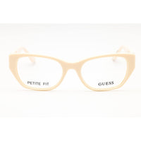 Guess Unisex Eyeglasses - Acetate Ivory Full Rim Rectangular Shape Frame | GU50304 025 ,