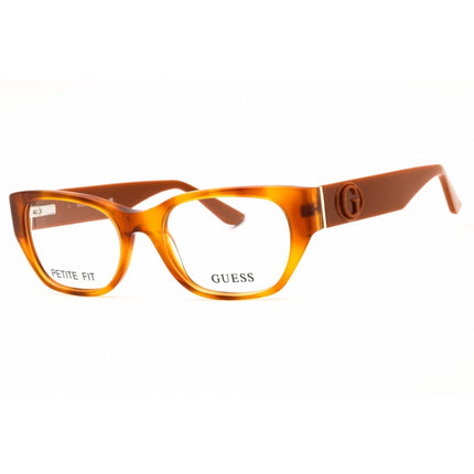 Guess Unisex Eyeglasses - Acetate Blonde Havana Rectangular Frame, 50mm | GU50304 053 ,