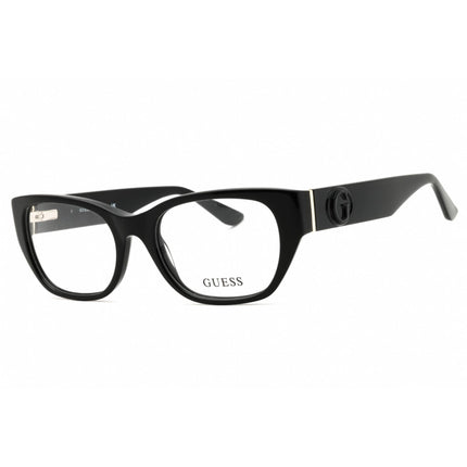 Guess Unisex Eyeglasses - Acetate Shiny Black Full Rim Rectangular Frame | GU50304 001 ,