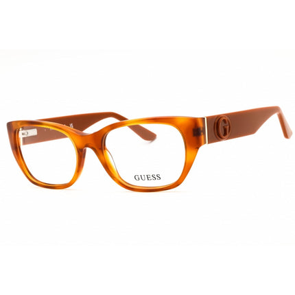 Guess Unisex Eyeglasses - Acetate Blonde Havana Rectangular Frame, 52mm | GU50304 053 ,