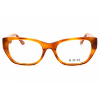 Guess Unisex Eyeglasses - Acetate Blonde Havana Rectangular Frame, 52mm | GU50304 053 ,