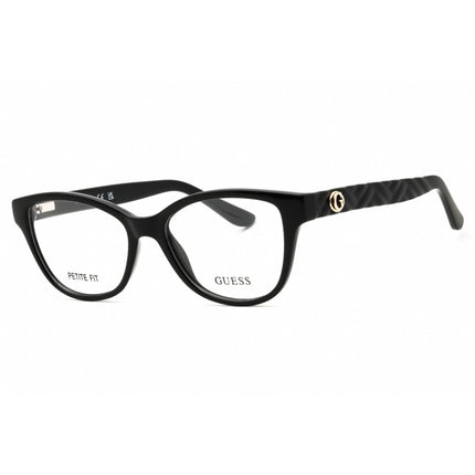Guess Unisex Eyeglasses - Acetate Shiny Black Full Rim Rectangular Frame | GU50307 001 ,