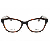 Guess Unisex Eyeglasses - Acetate Dark Havana Full Rim Rectangular Frame | GU50307 052 ,