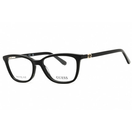 Guess Unisex Eyeglasses - Acetate Shiny Black Rectangular Frame, 49mm | GU50310 001 ,
