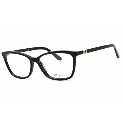 Guess Unisex Eyeglasses - Acetate Shiny Black Rectangular Frame, 54mm | GU50310 001 ,