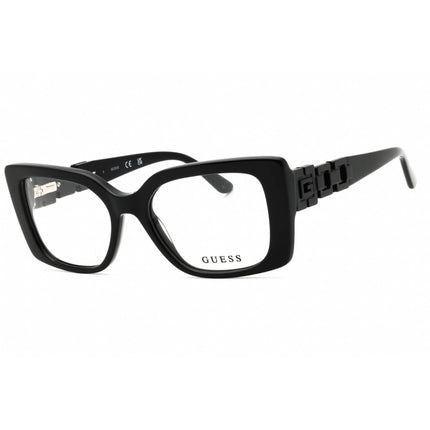 Guess Unisex Eyeglasses - Acetate Shiny Black Full Rim Rectangular Frame | GU50322 001 ,