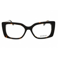Guess Unisex Eyeglasses - Acetate Dark Havana Full Rim Rectangular Frame | GU50322 052 ,