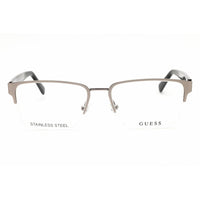 Guess Unisex Eyeglasses - Metal Matte Light Nickeltin Rectangular Frame | GU50326 011 ,
