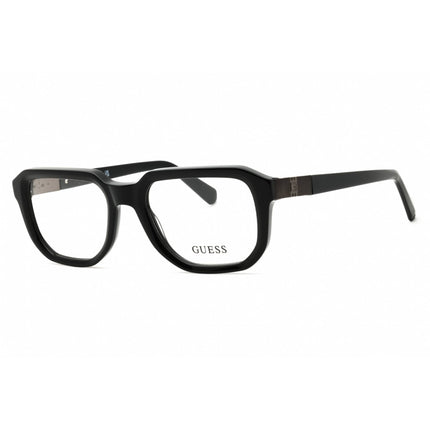 Guess Unisex Eyeglasses - Acetate Shiny Black Full Rim Oval Shape Frame | GU50332 001 ,
