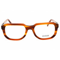 Guess Unisex Eyeglasses - Acetate Light Brown Full Rim Oval Shape Frame | GU50332 047 ,