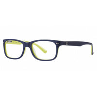 Guess Unisex Eyeglasses - Plastic Matte Blue Full Rim Rectangular Frame | GU9145 091 ,