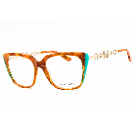 Guess by Marciano Unisex Eyeglasses - Havana Cat Eye Full Rim Frame | GM50007 056 ,