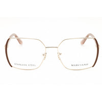 Guess by Marciano Unisex Eyeglasses - Beige Oversized Full Rim Frame | GM50014 059 ,