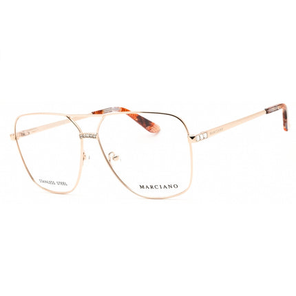 Guess by Marciano Unisex Eyeglasses - Pale Gold Aviator Full Rim Frame | GM50029 032 ,