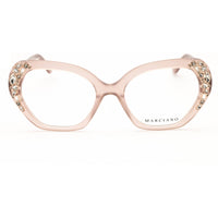 Guess by Marciano Unisex Eyeglasses - Shiny Beige Full Rim Frame | GM50039 057 ,