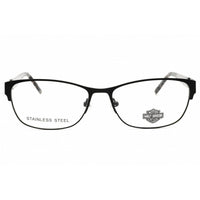 Harley Davidson Unisex Eyeglasses - Matte Black Full Rim Frame, 56mm | HD0540 002 ,
