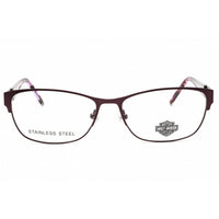Harley Davidson Unisex Eyeglasses - Matte Violet Metal Full Rim Frame | HD0540 082 ,