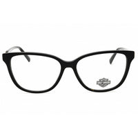 Harley Davidson Unisex Eyeglasses - Shiny Black Acetate Full Rim Frame | HD0577 001 ,