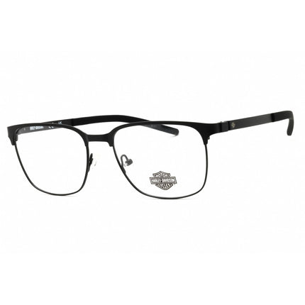Harley Davidson Unisex Eyeglasses - Matte Black Metal Full Rim Frame | HD50018 002 ,