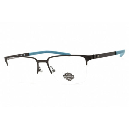 Harley Davidson Unisex Eyeglasses - Matte Gunmetal Half Rim Frame | HD50019 009 ,
