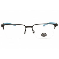 Harley Davidson Unisex Eyeglasses - Matte Gunmetal Half Rim Frame | HD50019 009 ,