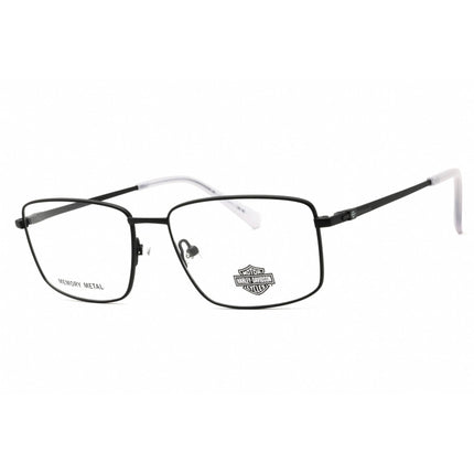 Harley Davidson Unisex Eyeglasses - Matte Black Metal Full Rim Frame | HD50027 002 ,