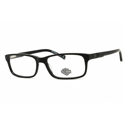 Harley Davidson Unisex Eyeglasses - Shiny Black Acetate Full Rim Frame | HD50060 001 ,