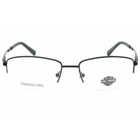 Harley Davidson Unisex Eyeglasses - Matte Blue Metal Half Rim Frame | HD50063 091 ,