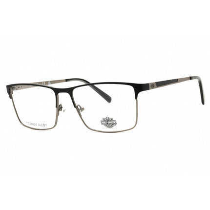 Harley Davidson Unisex Eyeglasses - Black Titanium Full Rim Frame | HD50073 005 ,