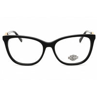 Harley Davidson Unisex Eyeglasses - Shiny Black Acetate Full Rim Frame | HD50075 001 ,