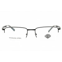 Harley Davidson Unisex Eyeglasses - Matte Black Half Rim Frame, 57mm | HD50098 002 ,