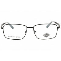 Harley Davidson Unisex Eyeglasses - Matte Black Metal Full Rim Frame | HD50100 002 ,