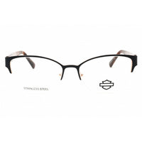 Harley Davidson Unisex Eyeglasses - Matte Blue Cat Eye Half Rim Frame | HD50109 091 ,