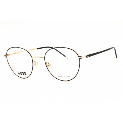 Hugo Boss Unisex Eyeglasses - Gold/Black Metal Full Rim Frame | BOSS 1530 0RHL 00 ,