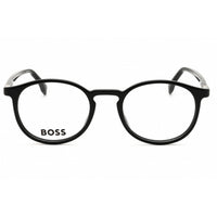 Hugo Boss Unisex Eyeglasses - Black Plastic Round Full Rim Frame | BOSS 1572 0807 00 ,