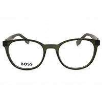 Hugo Boss Unisex Eyeglasses - Green Plastic Round Full Rim Frame | BOSS 1577 01ED 00 ,